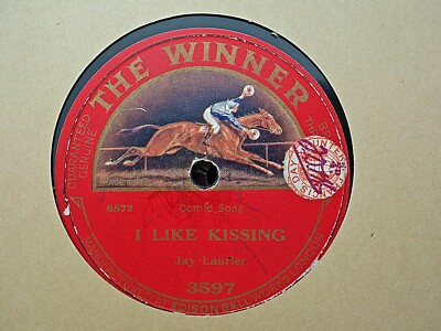 JAY LAURIER - I Like Kissing / Let's Have A Jolly Good Cry 78 rpm disc