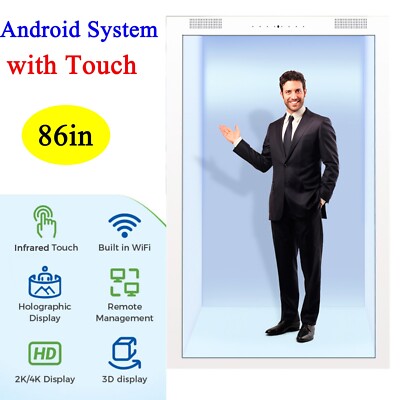 86in Smart Holographic Cabin Display Transparent LCD Display with Touch