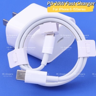 For iPhone 16 15 14 13 12 11 Pro Max 20W USB C Fast Charge Cube