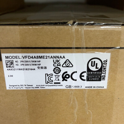 1PC NEW Delta ME300 0.75KW 220V VFD4A8ME21ANNAA FAST SHIP#XR