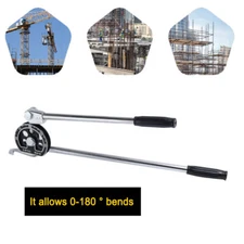 5/8inch Tubing Bender Manual Pipe Tube Roller 180 Degree Steel Pipe Bending