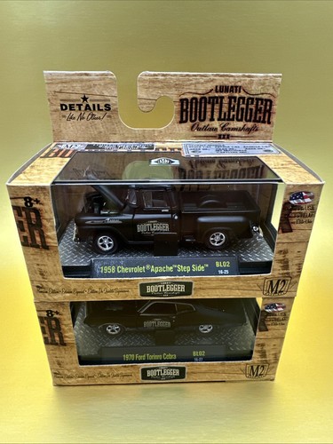 CASTLINE 2016 M2 Machines Lunati Bootlegger 1958 Chevy Apache Ford Torino BL02