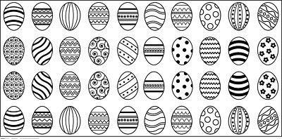 Luxicolor   Giant Coloring Poster   Easter Eggs | Rolled | Fun Coloring