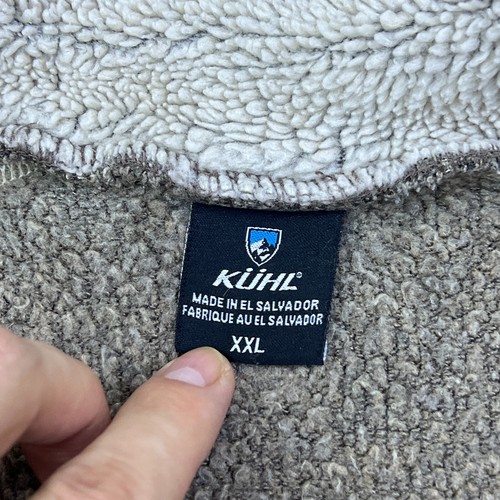 Kuhl Europa 1/4 Zip Sweater Mens 2XL Oatmeal Beige Alfpaca Fleece Pullover 3017 - Imagen 2 de 10