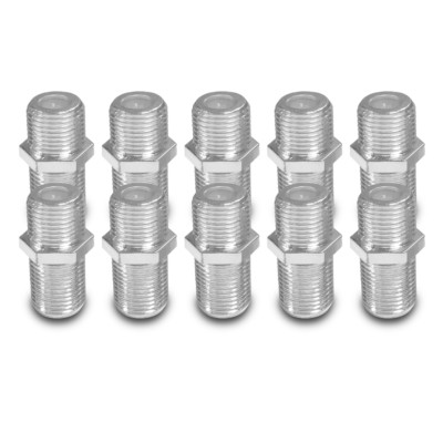 10x F Verbinder Kupplung Buchse Sat Verbindung F Adapter Stecker Doppelkupplung