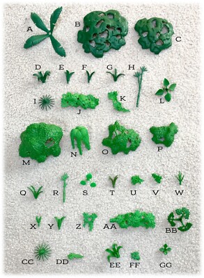 Playmobil Various Tree Canopies Leaves Green Plants Replacement Pcs YOU CHOOSE