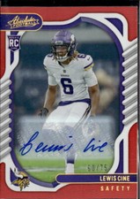 2022 Panini Absolute #184 Lewis Cine Signature Rookies Spectrum Red #/75