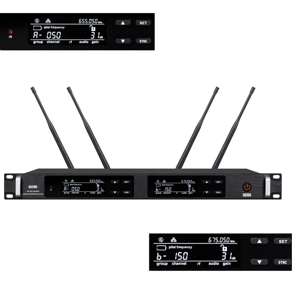 Pro UR24D Wireless UR1 BeltPack 2 Headset Microphone System UHF System - Image 2 of 4