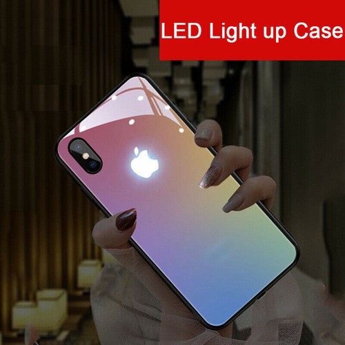 LED Induction Shine Light up Glass Phone Case Cover for iPhone 16 15 13 Pro Max - Picture 7 of 12