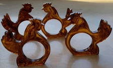 Swirled Bakelite Napkin Ring.  Approximately 2 3/4" tall, 1/4" thick. Per piece.