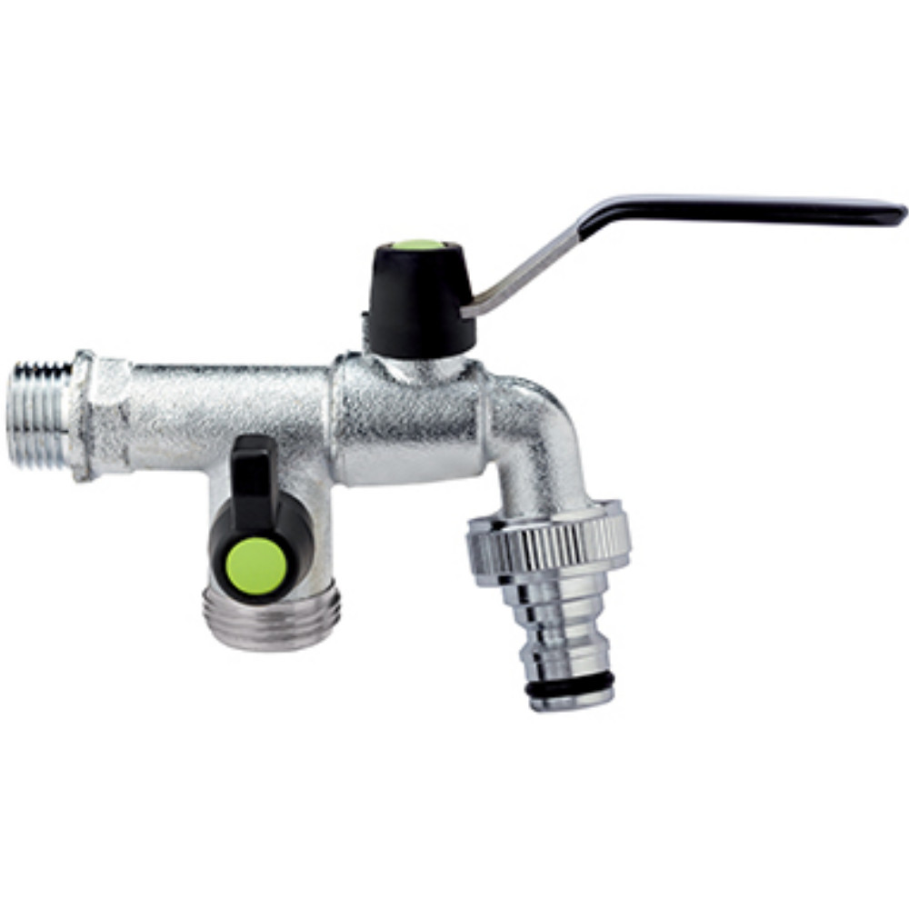 Rubinetto Professionale Schläfer 1/2" x 3/4" Doppio Attacco Rapido