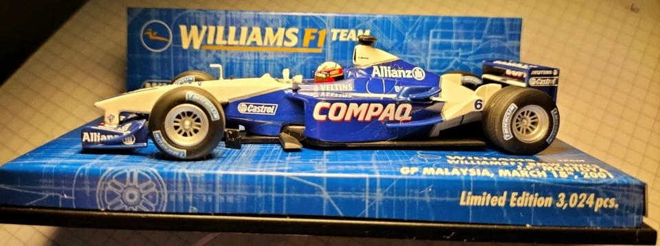 1:43 Juan Pablo Montoya Williams BMW FW23 Malaysia 2001 F1 Minichamps Formula 1 - Bild 2 von 4