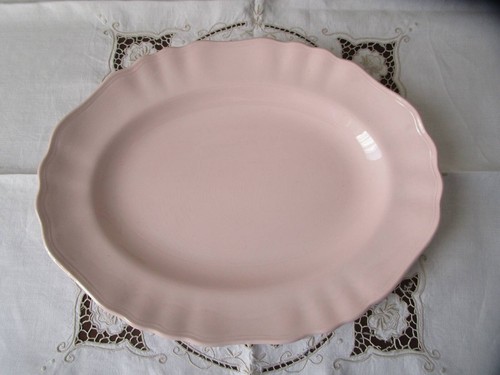 LARGE J and G MEAKIN PINK ROSA PLATTER - Bild 3 von 9