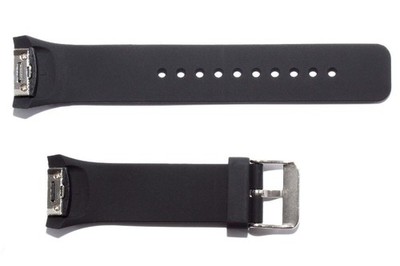 Armband für Samsung Galaxy Gear S2 SM-R720 Smart Watch L Silikon schwarz