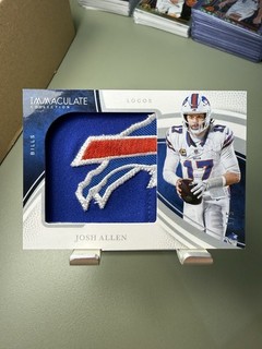 2025 Panini Immaculate Insignias Josh Allen logo Patch /5 #IL JAN