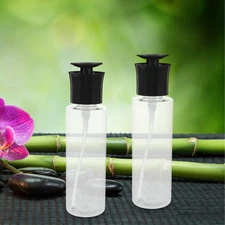  2pcs Leak-proof Lotion Refillable Pump Bottle Travel Cream Dispenser Empty Pump