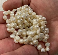 Vintage Freshwater Baroque Pearl Hand Knotted High Luster Rope 66 Necklace