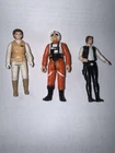 Star Wars Action Figures Bundle: Leia, Luke & Han Kenner