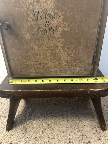 Antique McAleer Comfort Bread & Cake TIN or GALVANIZED STEEL Cabinet Pie Safe - Picture 14 of 16