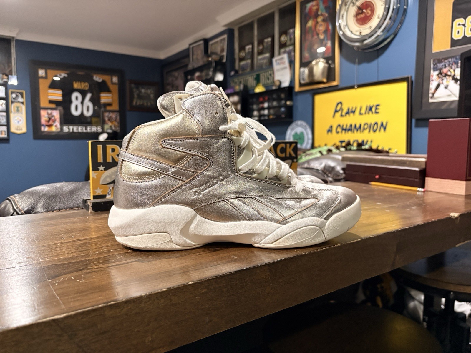 Reebok The Pump Shaq Silver Men’s Basketball Shoes thumbnail 2