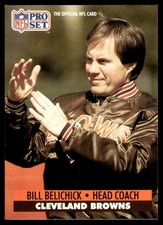 1991 Pro Set Bill Belichick Rookie Cleveland Browns #126