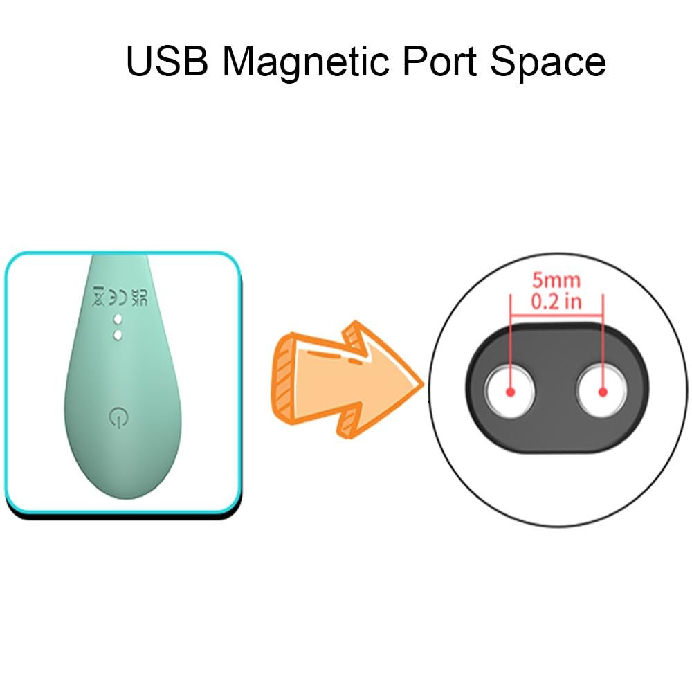 5mm Magnetic USB DC Charger Cable for Toys, Facial Cleanser, Electric White 