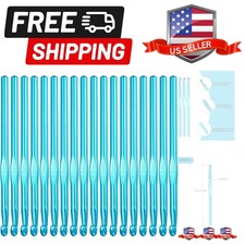 7mm Crochet Hooks Bulk, 18Pcs Aluminum Crochet Needle, Knitting Needles for C...