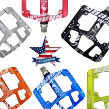 CNC Aluminum Road MTB Folding Bike Bicycle Pedal Flat Pedals 3 Bearings