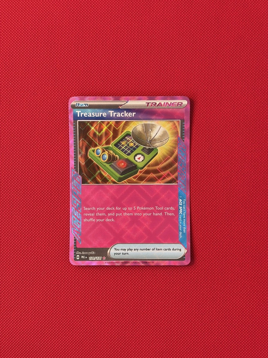 2025 Pokemon TCG Treasure Tracker PRE EN 131/131 Prismatic Evolutions  Trainer | eBay