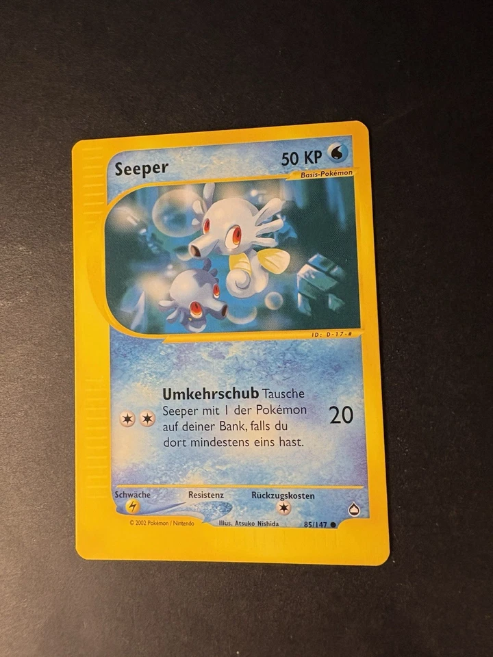 Seeper 85/147 Aquapolis deutsch Pokemon Karten NM - Bild 2 von 4