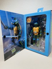 Neca TMNT Ninja Turtles Cartoon Pizza Club Leonardo SEALED NEW Figure