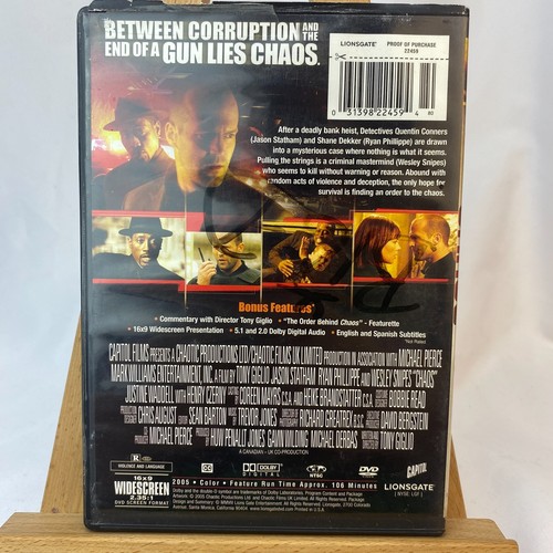 Chaos Starring Jason Statham (2005 DVD) - Very Nice! - Picture 2 of 4