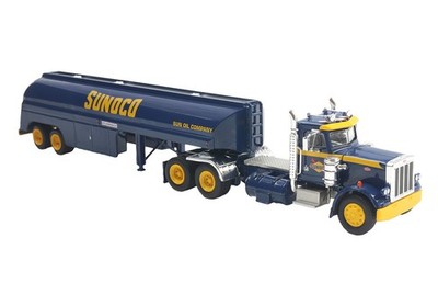 Brekina 86296 Peterbilt 359 Tank-Sattelzug, Sunoco, Bj.1973, 1:87, NEU - Modell