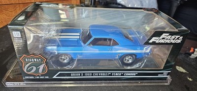 Highway 61 Fast & Furious Yenko Camaro 1969 1:18 Blue Diecast