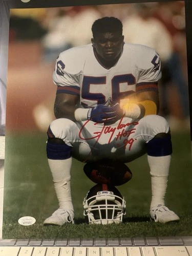 Lawrence Taylor Signed Photo With Inscription Coa 11 X 10