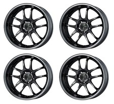 Genuine Enkei Wheels Pf01evo 18x9.5j 45 5x114.3 Sbk Set Of 4
