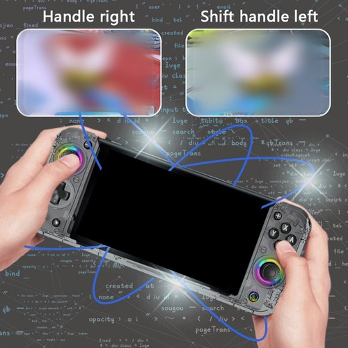 Wireless Controller für Nintendo Switch mit anpassbaren RGB-Leuchten und Turbo - Bild 4 von 14