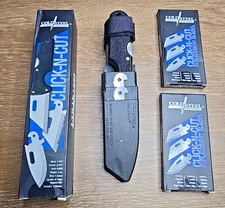 Cold Steel 40A Click-N-Cut Knife 2.5" 3 Interchangeable Blades, Sheath, 2 Boxes