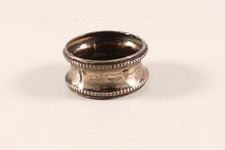 Serviettenring Silber Perlrand rund  2gramm