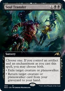 Soul Transfer (Extended Art) - Foil - Kamigawa: Neon Dynasty #460