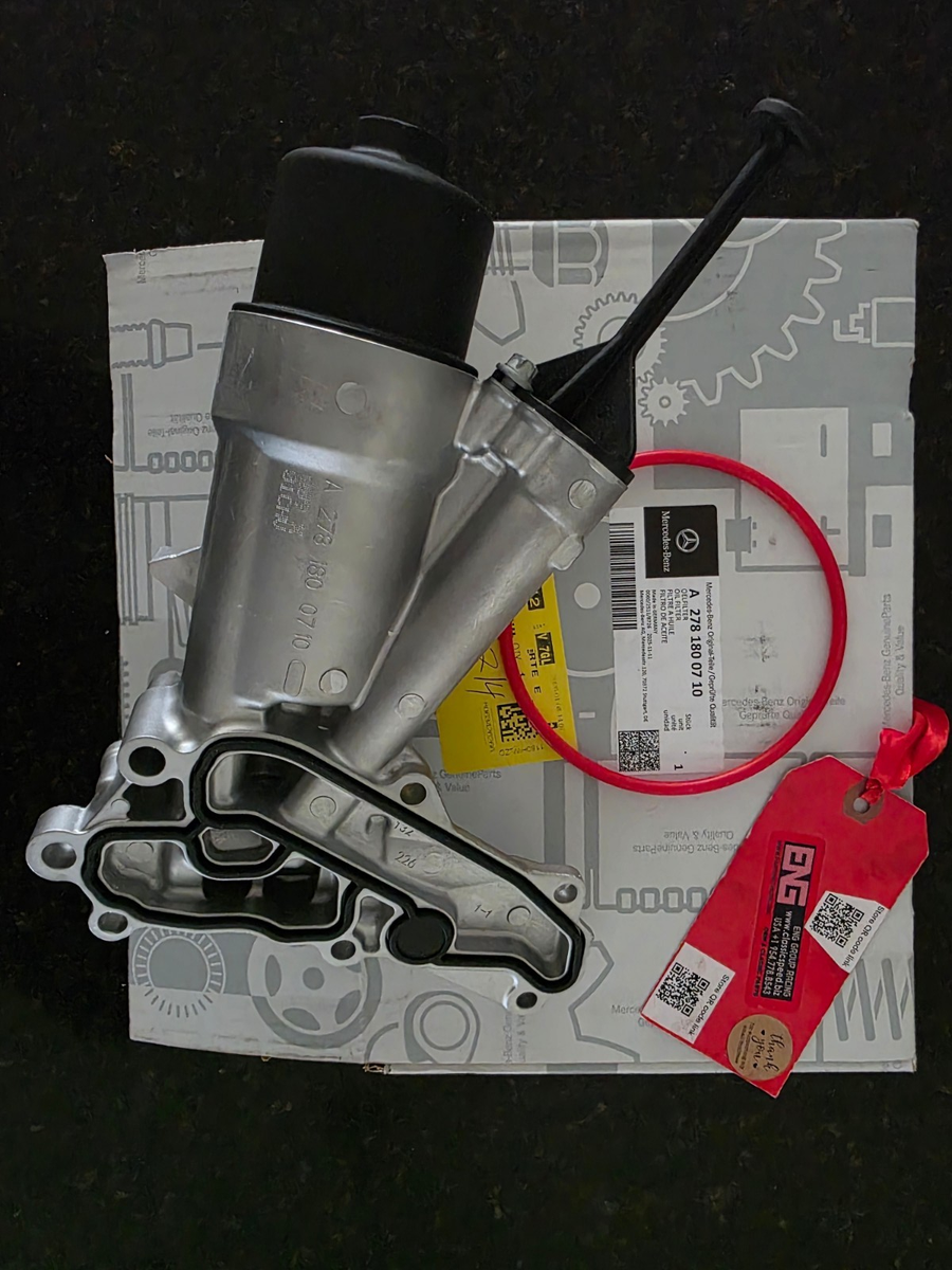 NEW A2781800710 = A2781800610 AMG MBENZ OIL FILTER HOUSING OEM +