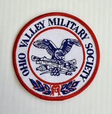 Ohio Valley Military Society Patch 3.5” Red White & Blue, Eagle