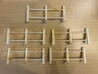 Vintage Fisher Price Little People Farm #915 Fence 5 pc Replacement Lot--READ