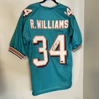 Ricky Williams Autographed Football Jersey, #34 Beckett Verified Miami Dolphins
