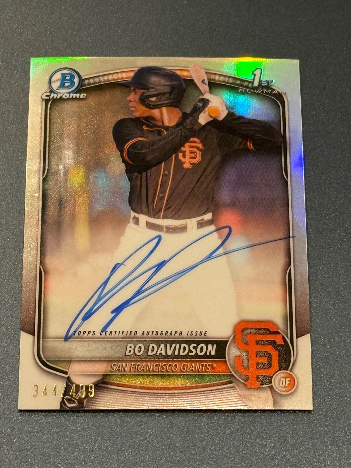 Bo Davidson 2025 Bowman Chrome Refractor Auto /499 #CPA-BD