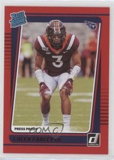 2021 Panini Donruss Rated Rookie Press Proof Red Caleb Farley #339 1b3