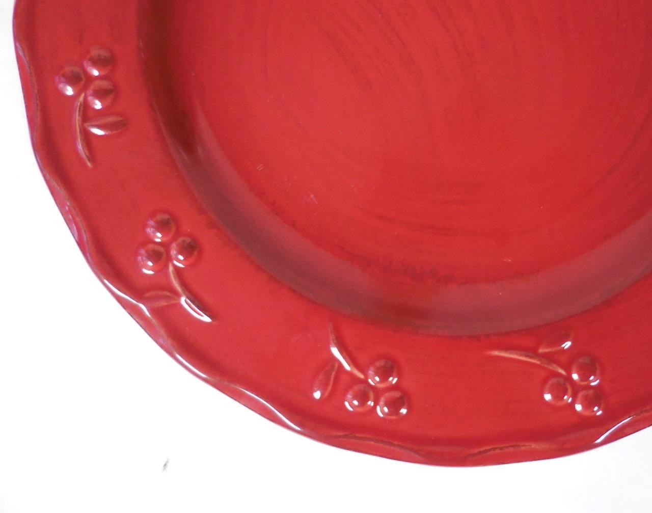 Debby Segura Bella Red 8" Salad/Dessert Plate with Cherries (2004), Signature