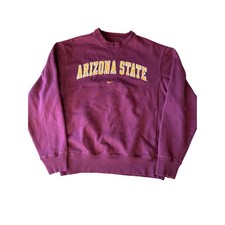 Vintage Arizona State Sun Devils Embroidered Nike Center Hit Mexico Made M Crew