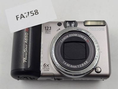 Canon PowerShot A650 IS 12.1 MP Digital Camera Silver - Not