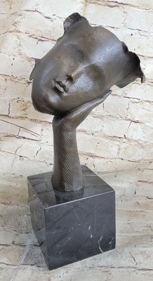 SALVADOR DALI CONTEMPORARY ART TRIBUTE BRONZE STATUE / SCULPTURE MARBLE FIGURINE